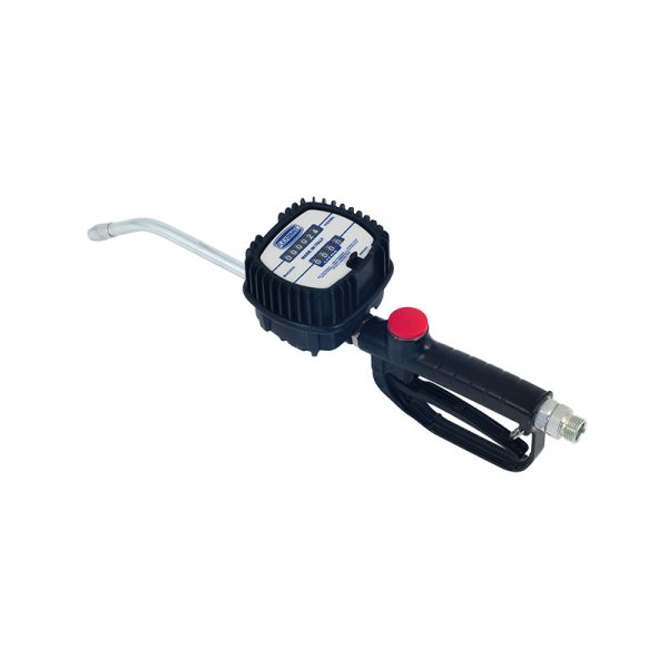 Mechanical gears meter for oil and antifreeze with double totalizer