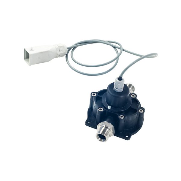 Electronic oval gears flow meter for AdBlue®/DEF and water based fluids, body in IXEF, with pulse transmitter