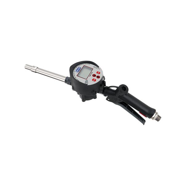 Electronic oval gears flow meter for AdBlue®, series "4TT - JUPITER" with rigid outlet Ø 12 mm and inlet swivel 1/2" BSP (M) - with radio…