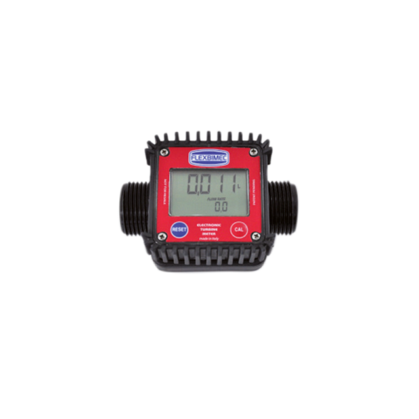 Diesel and petrol turbine digital meter reinforced polyamide body for in-line installation