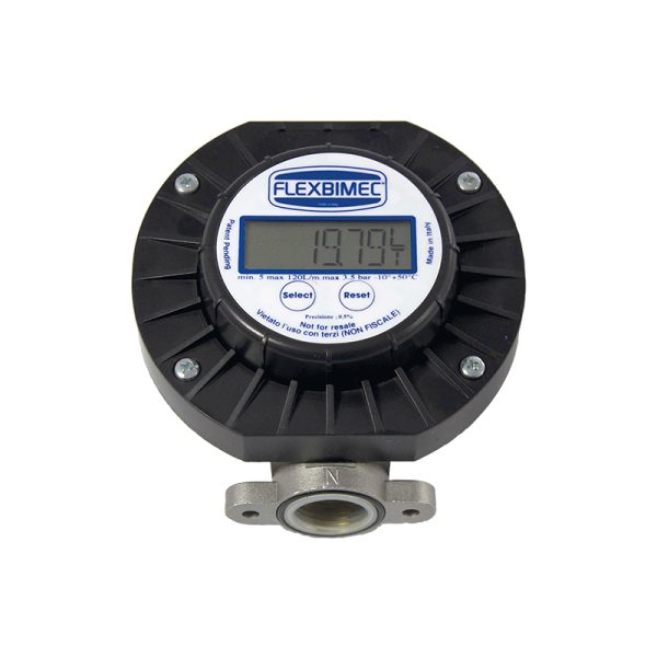 Digital nutating disk diesel meter - connections 1" - delivery 5 -120 l/min - 6 - digits partial meter