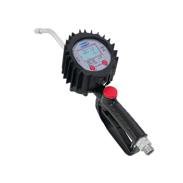 Electronic oval gears flow meter for oil, series "2TT - NEPTUNE" with rigid outlet Ø 12 mm and inlet swivel 1/2" BSP (M)