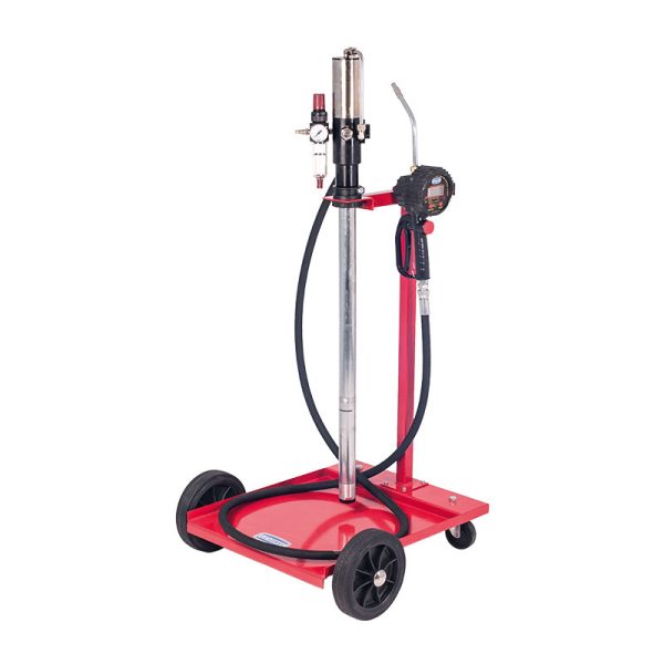 Complete transfer oil system with double acting pump