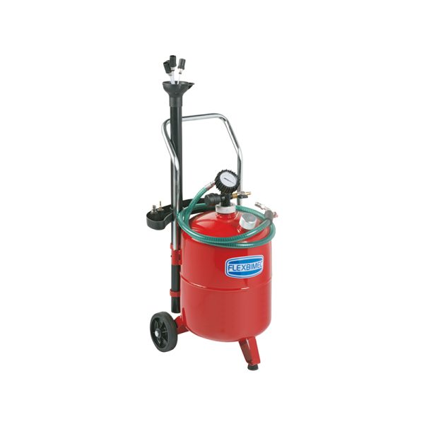 Waste oil wheeled tank extractor, capacity 24 l, manual emptying