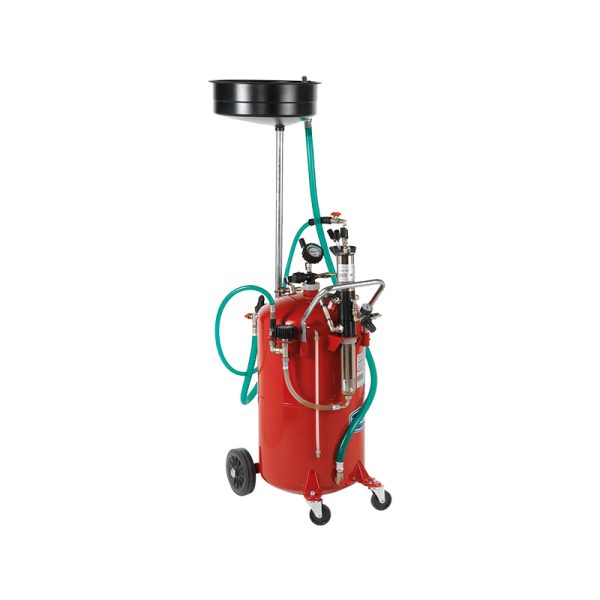 Waste oil wheeled tank extractor, capacity 90 l with pneumatic pump