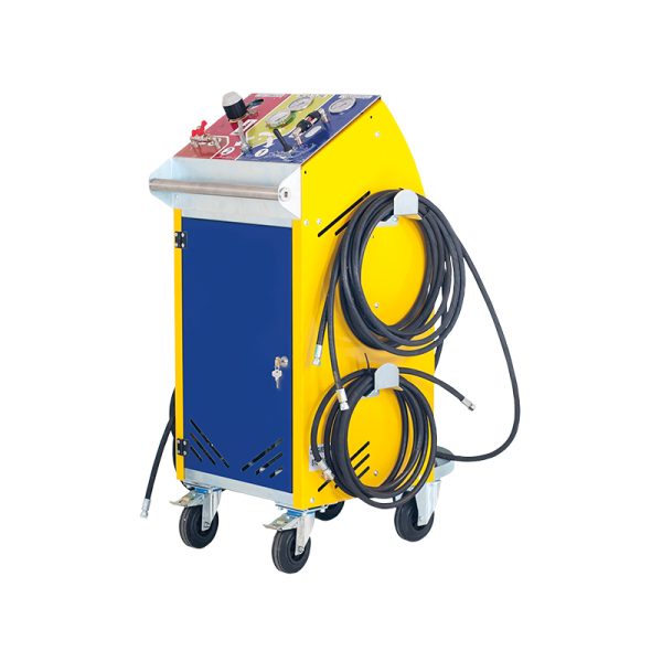Mobile evacuation unit for LPG cylinders with recovery of the liquid part