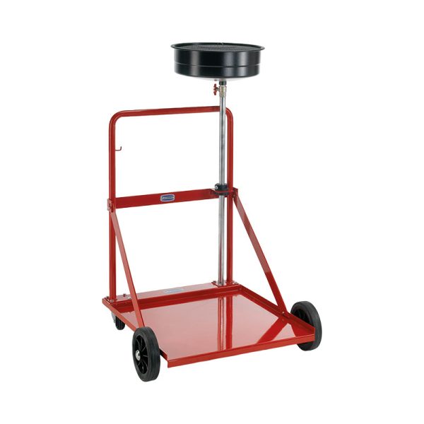 Oil evacuator 10 l basin to be mounted on trolley for 208 l drum