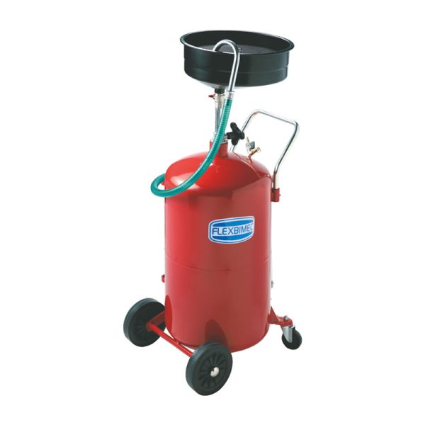 Oil evacuator drain capacity 110 l with wide anti-splash surface steel funnel capacity 10 l - With ø 40 mm exhaust hose for increased…