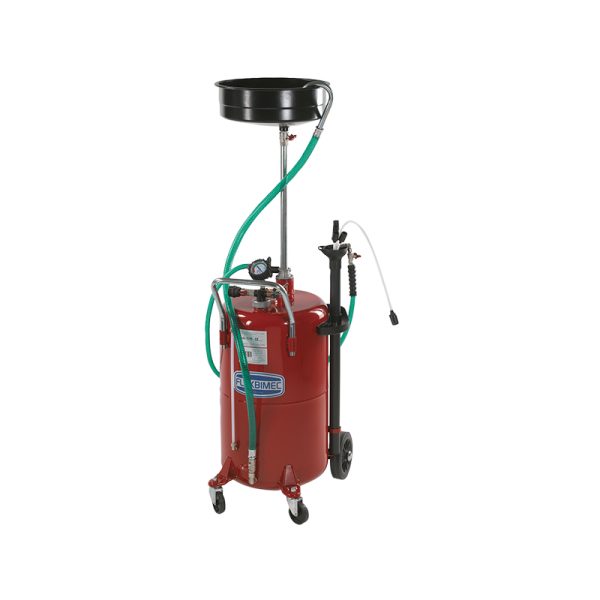 Wheeled tank capacity 80 l with painted steel basin 10 l