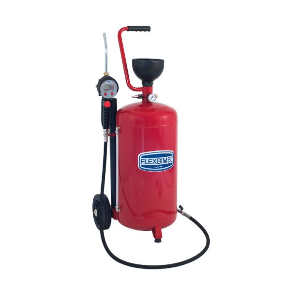 Air-operated oil dispenser on tank capacity 40 l with gun art. no. 2962