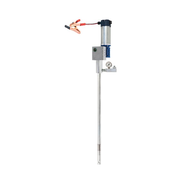 12 Vdc electric grease pump for 50 Kg drums, compression ratio 20:1 - delivery 100 g/min