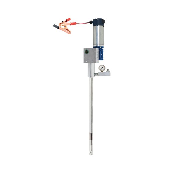 24 Vdc electric grease pump for 18-25 Kg drums, compression ratio 20:1 - delivery 100 g/min