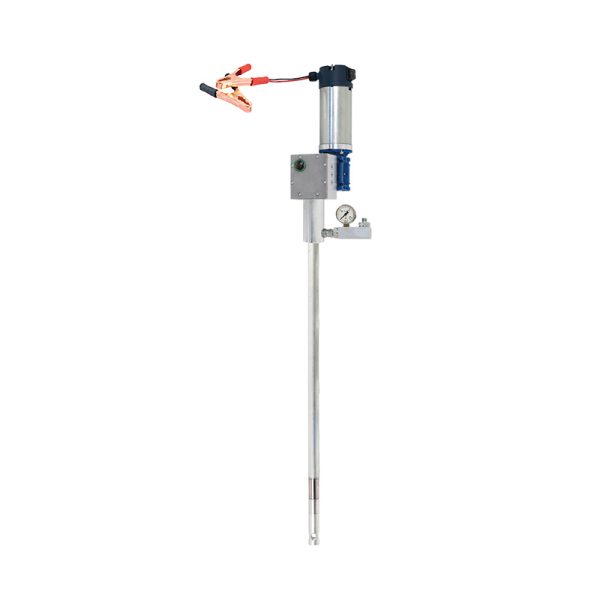 24 Vdc electric grease pump for 50 Kg drums, compression ratio 20:1 - delivery 100 g/min