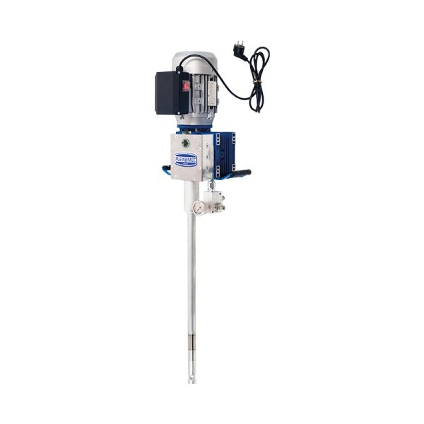 230 Vac electric grease pump for 18-25 Kg drums, compression ratio 7.5:1 - delivery 400 g/min