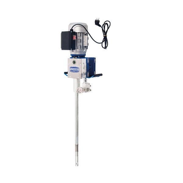 230 Vac electric grease pump for 18-25 Kg drums, compression ratio 7.5:1 - delivery 1200 g/min