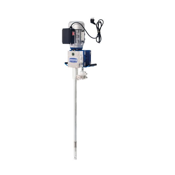 230 Vac electric grease pump for 50 Kg drums, compression ratio 7.5:1 - delivery 1200 g/min