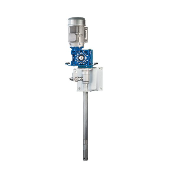400 Vac electric grease pump for 180 Kg drums, compression ratio 7.5:1 - 2800 RPM - delivery 8000 g/min