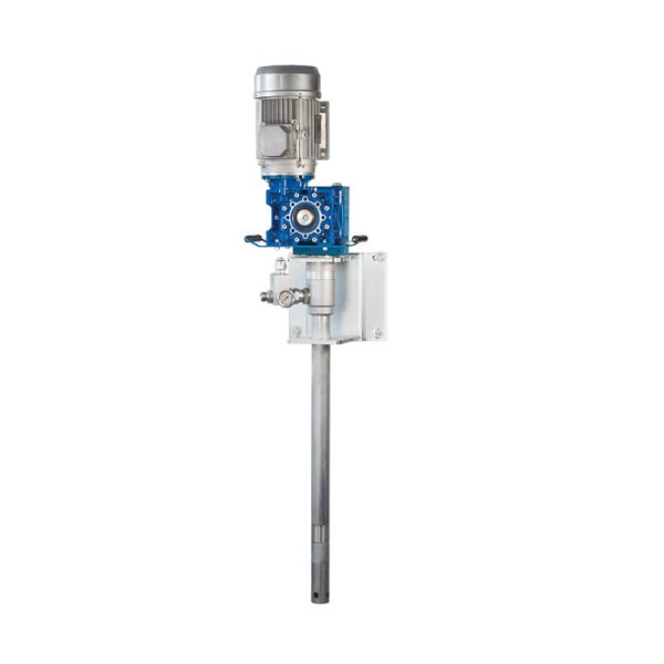 400 Vac electric grease pump for 180 Kg drums, compression ratio 7.5:1 - 1400 RPM - delivery 4000 g/min