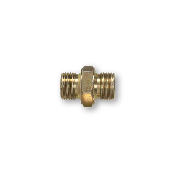 Zinc plated adapter M-M 1 1/4" x 1" BSP