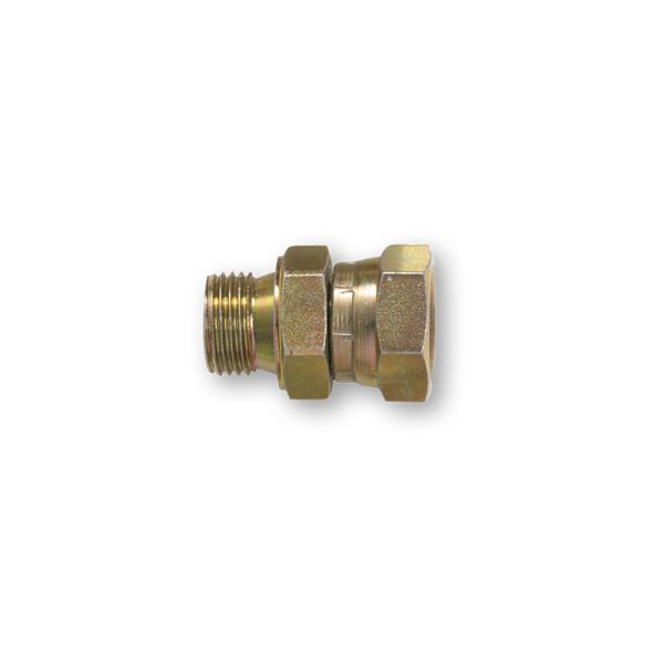 Galvanized swivel nipple Ø 1/4" BSP-NPT (MF)