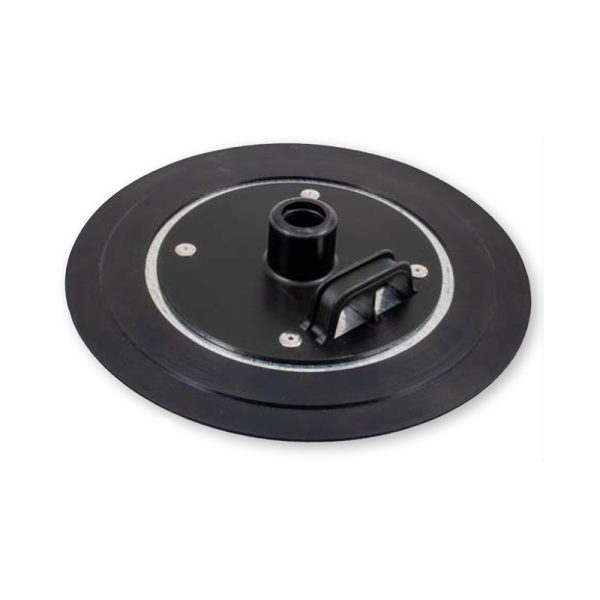 Follower Plate with vulcanized rubber for 50 Kg drums with rubber membrane Ø 390 mm