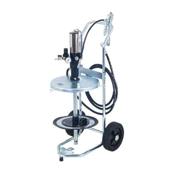 Mobile pneumatic grease supply kit such as art. no. 4920C, but with trolley art. no. 4351