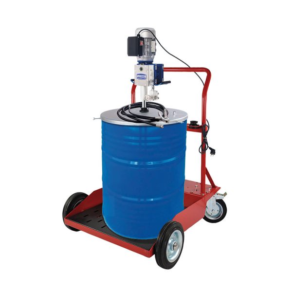 Greasing kit with 230 Vac electric pump, for 180 kg drums