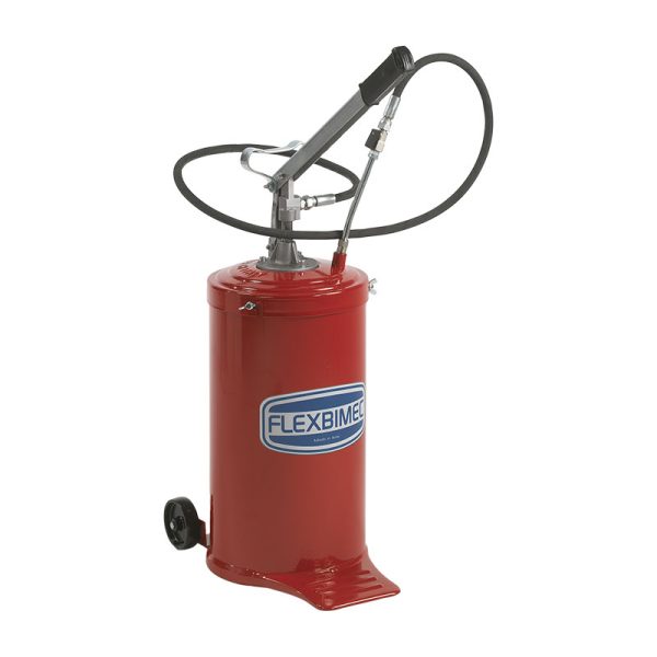 Manual pump for grease 16 kg pails with 2 wheels