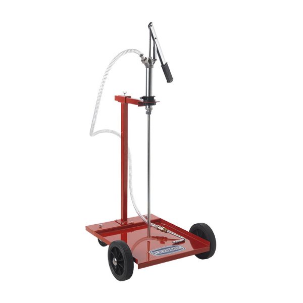 Wheeled oil manual dispensing for ATF for drums up to 60 l