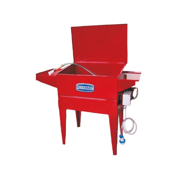 Closed circuit washing basin length 700 mm with shower and brush 230 Vac