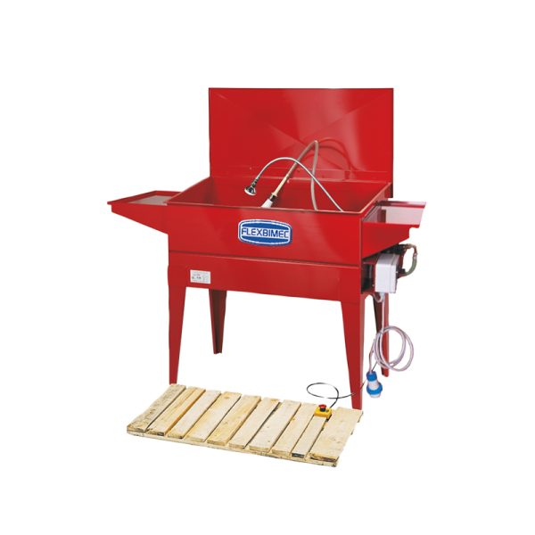 Closed circuit washing basin length 1000 mm with shower and brush