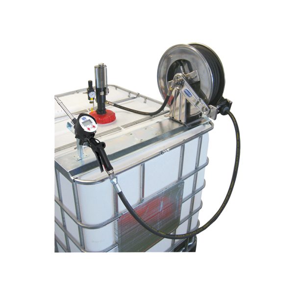 Pneumatic transfer system for AdBlue®/DEF composed by stainless-steel pneumatic pump, flow rate 13 l/min, 15 m hose, gun, meter, pressure…