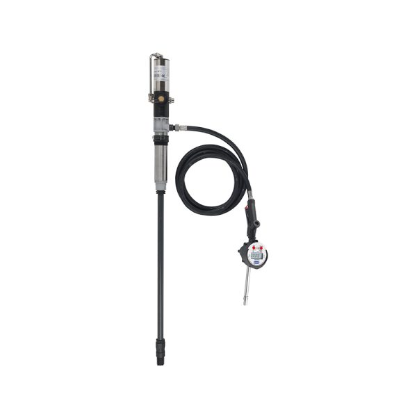 Pneumatic transfer system for AdBlue®/DEF composed by stainless-steel pneumatic pump, flow rate 35 l/min, 3 m hose, gun, digital meter…