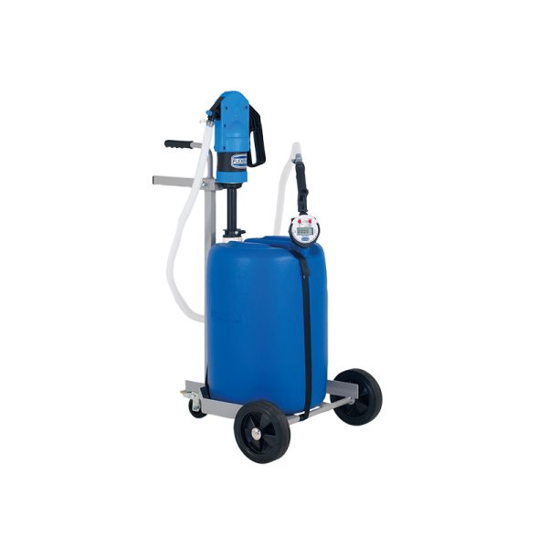 Mobile manual dispensing kit for AdBlue®/DEF for 60 l drums with manual pump and electronic flow meter with control gun