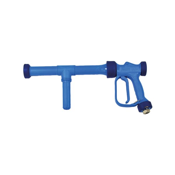 Heavy duty gun for hot and cold water - 25 bar - with trigger guard and adjustable spraying nozzle