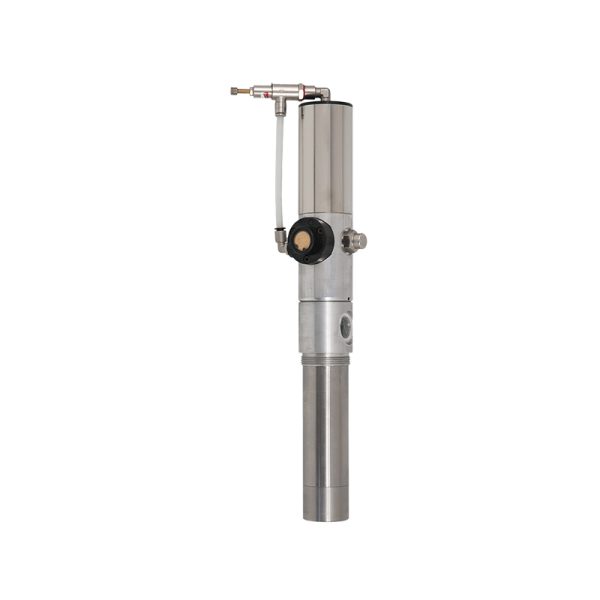 Pneumatic piston pump for gasoline transfer, with steel bracket, pressure regulator and earth cable - complying with norms ATEX 2014/34/EU