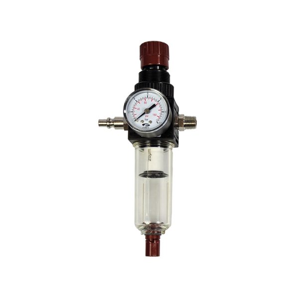 Pressure regulator with gauge