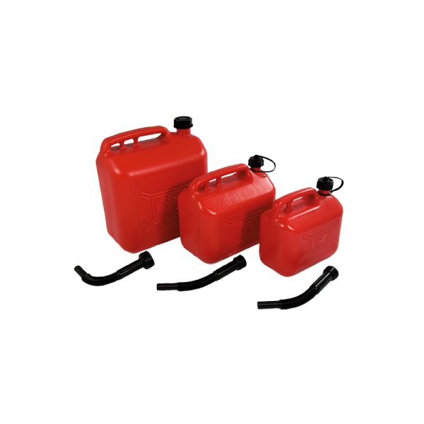 'UN'' Homologated polyethylene can for gasoline - capacity 10 l with flexible outlet