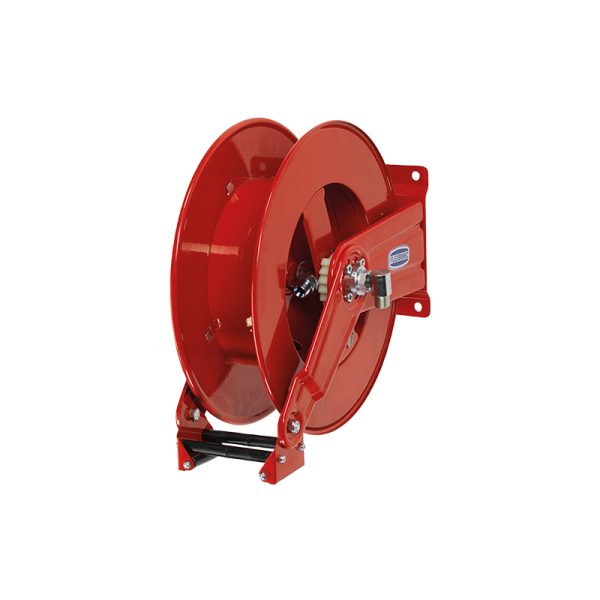 Spring driven painted steel hose reel multi pos. guide L. max 30 m w/o hose - Ø 1/2"