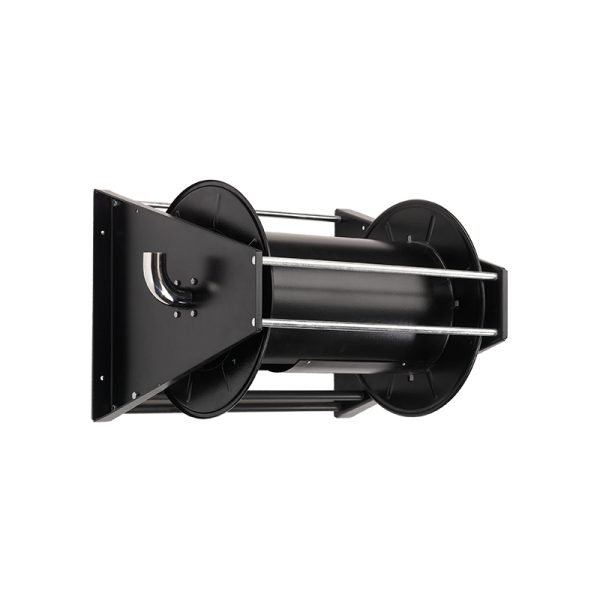 Spring driven carbon steel hose reel for air and dust vacuum - L. max 20 m - ø 50 mm - w/o hose