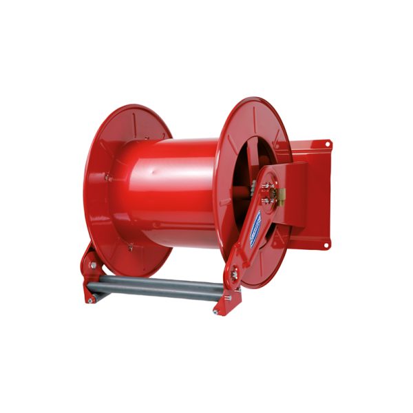 Twin spring driven painted steel hose reels L. max 60 m w/o hose - Ø 1/2"