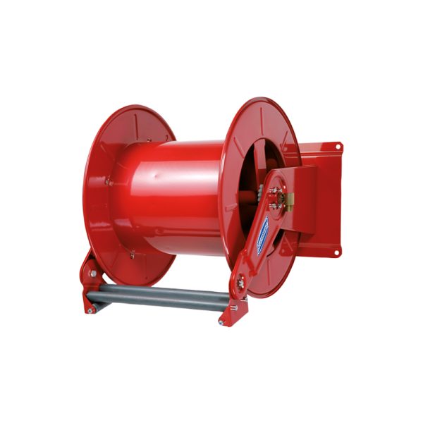 Twin spring driven painted steel hose reels L. max 100 m w/o hose - Ø 1/2"