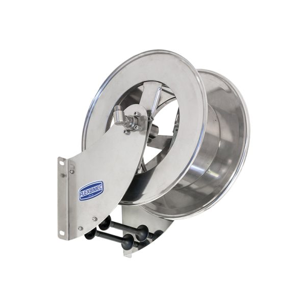 Manual stainless steel hose reel L. max 12 m w/o hose - Ø 1"