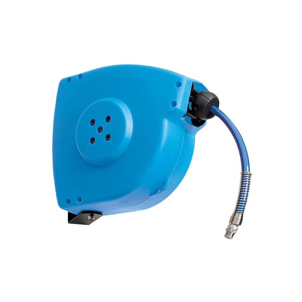 EASY ROLLER - plastic hose reel with stainless steel shaft and swivel joint and with 5 m hose Caser ø 1/2" for food industry applications