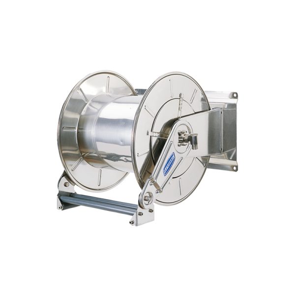 Twin spring driven stainless steel hose reel L. max 60 m w/o hose - Ø 1/2"