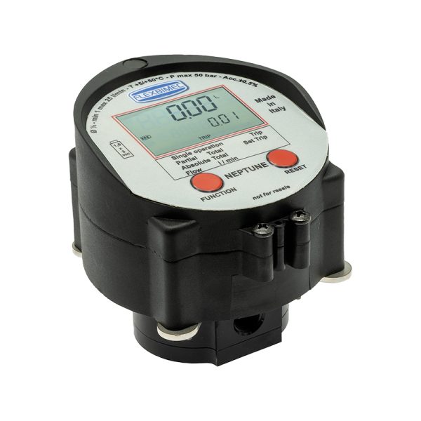 Digital flow meter for oil series "Oil Neptune", for inline applications - Connections 1/4" BSP (F)
