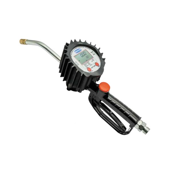 Electronic oval gears flow meter for oil, series "2TT - NEPTUNE" with rigid outlet Ø 16 mm