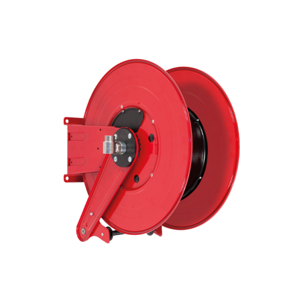 Painted steel automatic spring-driven hose reel ANDROMEDA series for max 12 mt Ø1" hose - disc 540 mm - spool 130 mm - drum 250 mm - w/o…