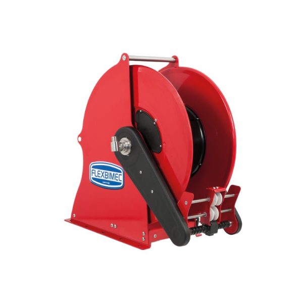 Painted steel electric 24 VDC motor-driven hose reel SIRIO series for max 12 mt Ø1" hoses - disc 540 mm - spool 130 mm - drum 250 mm…