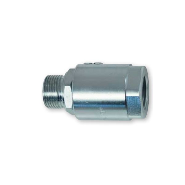 In-line self-lubricating swivel joint - ø 3/4" - in galvanized steel NOTES